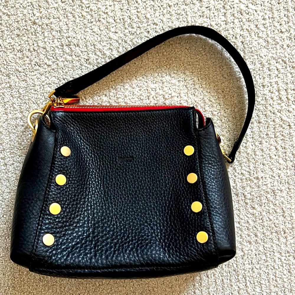 Hammer small black leather bag